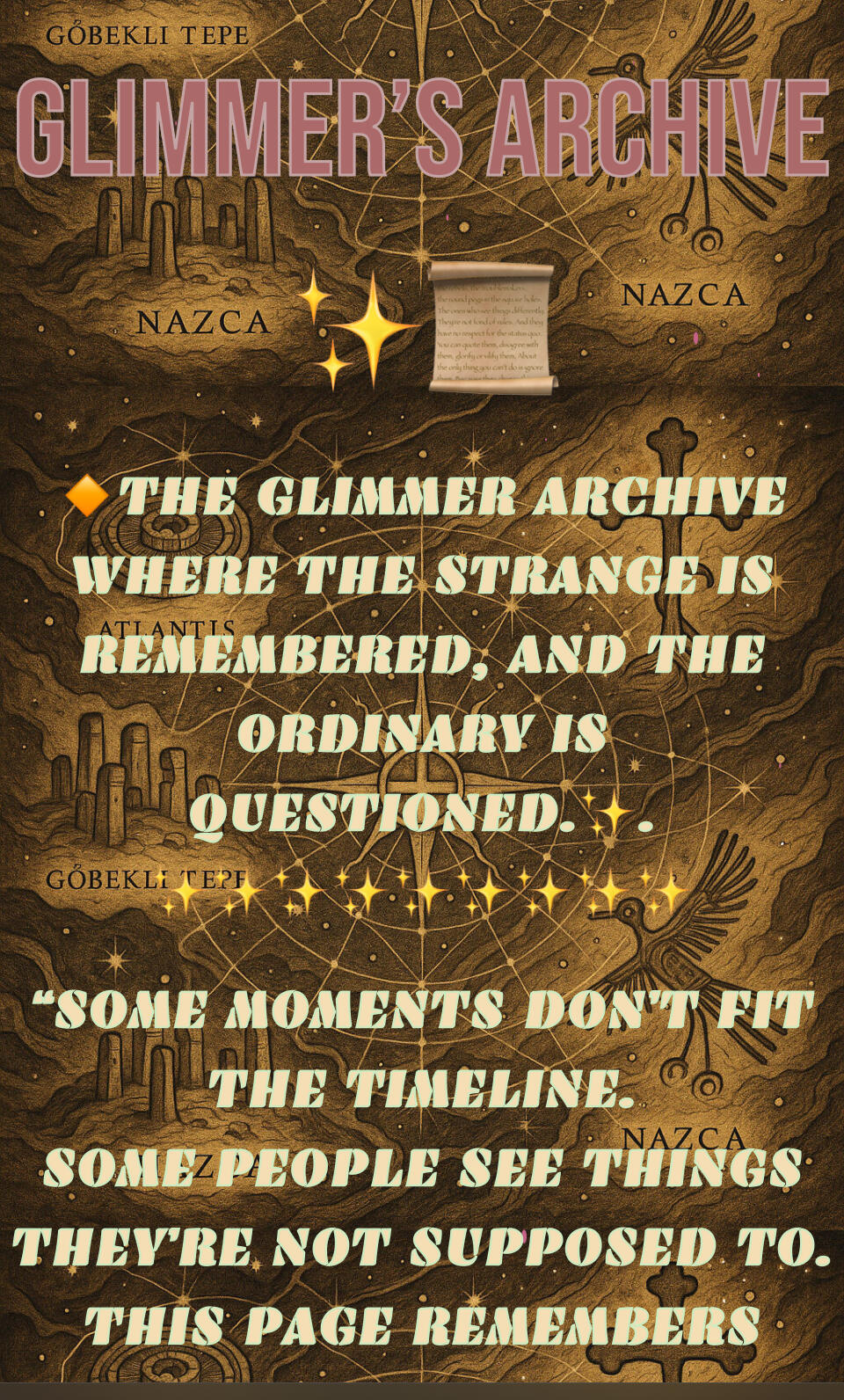 Frag-verse portal “leave a glimmer”.